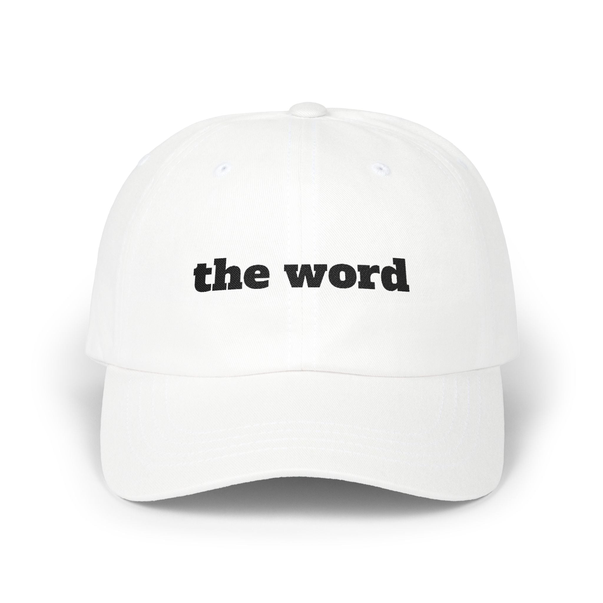 Classic Cap — "The Word" Embroidered
