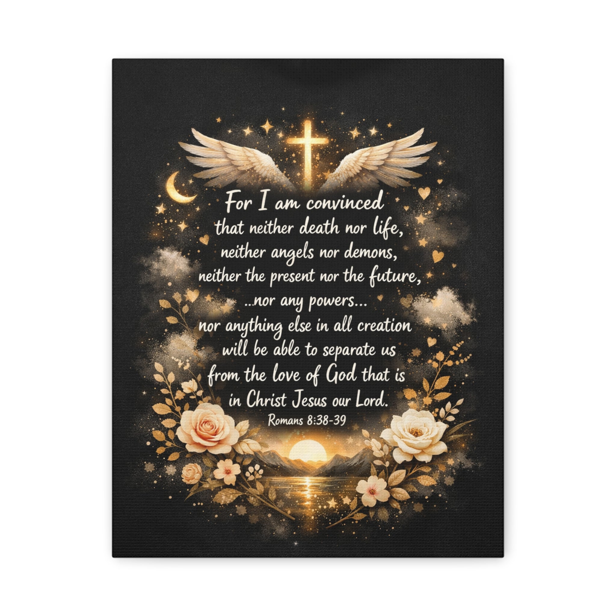 Romans 8:38-39 Canvas Wall Art