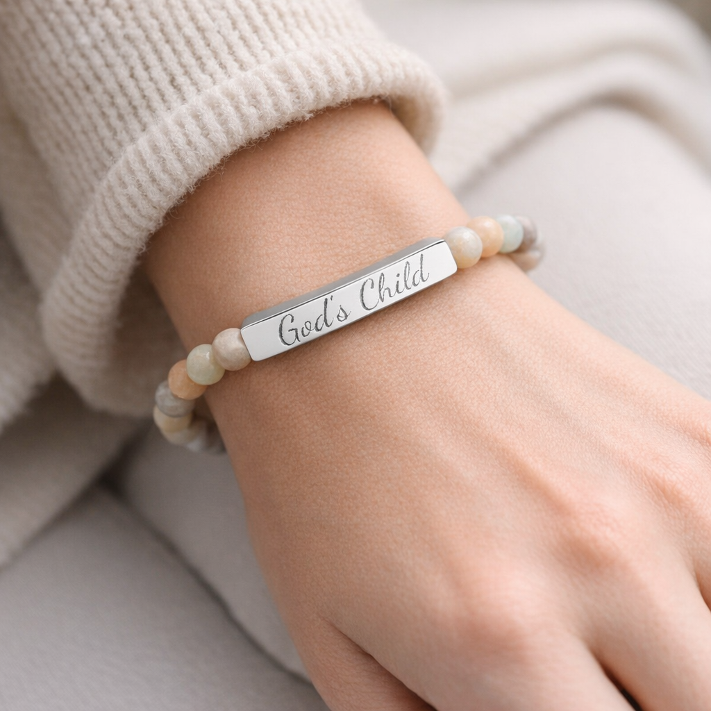 God's Child Natural Stone Bracelet