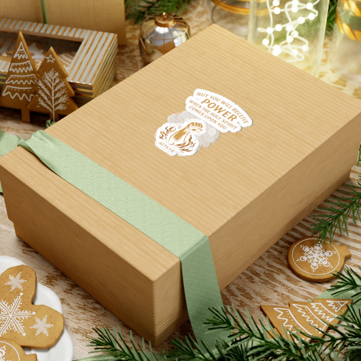 Christian Scripture Sticker — “But You Will Receive Power” (Acts 1:8)