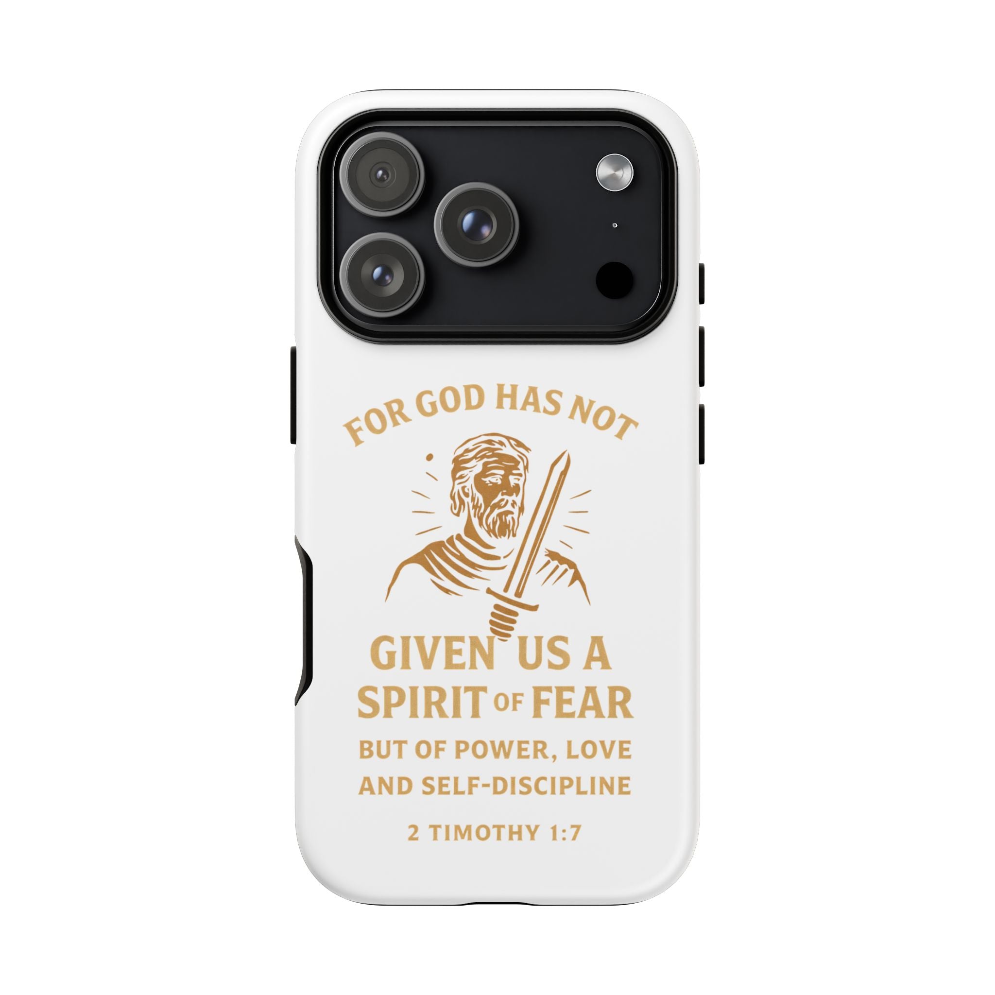 2 Timothy 1:7 Christian Scripture Protective Case